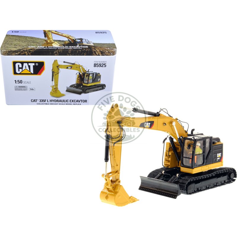 cat caterpillar 335f lcr with operator "high line series" 1/50 diecast model by diecast masters
