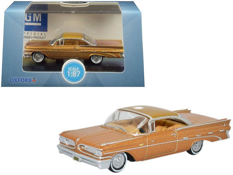 1959 pontiac bonneville coupe canyon copper metallic 1/87 (ho) scale diecast model car by oxford diecast 1959 pontiac bonneville coupe canyon copper metallic 1/87 (ho) scale diecast model car by oxford diecast