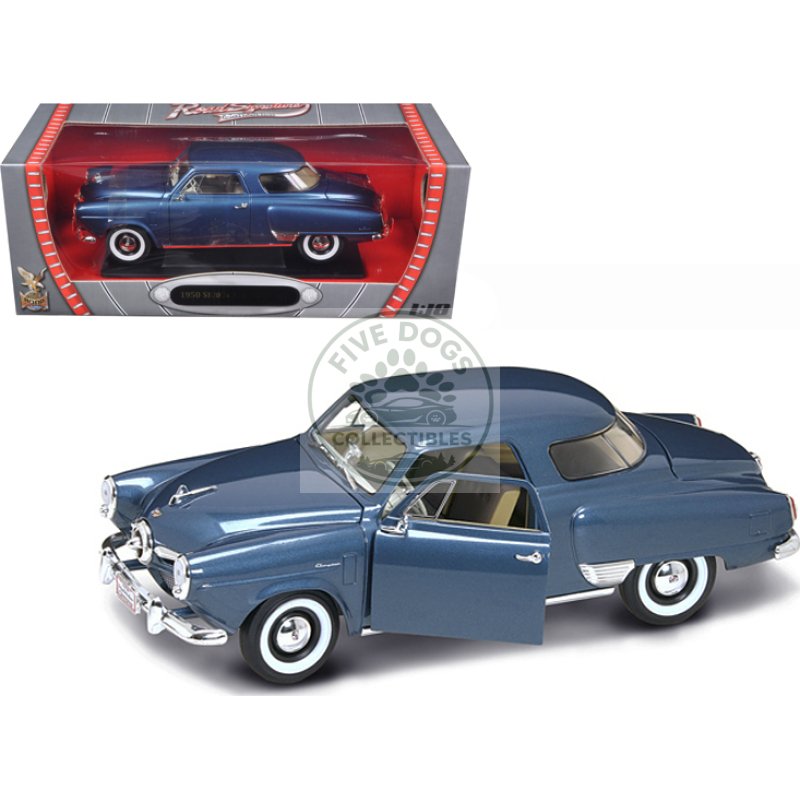 1950 studebaker champion blue metallic 1/18 diecast model car by road signature
