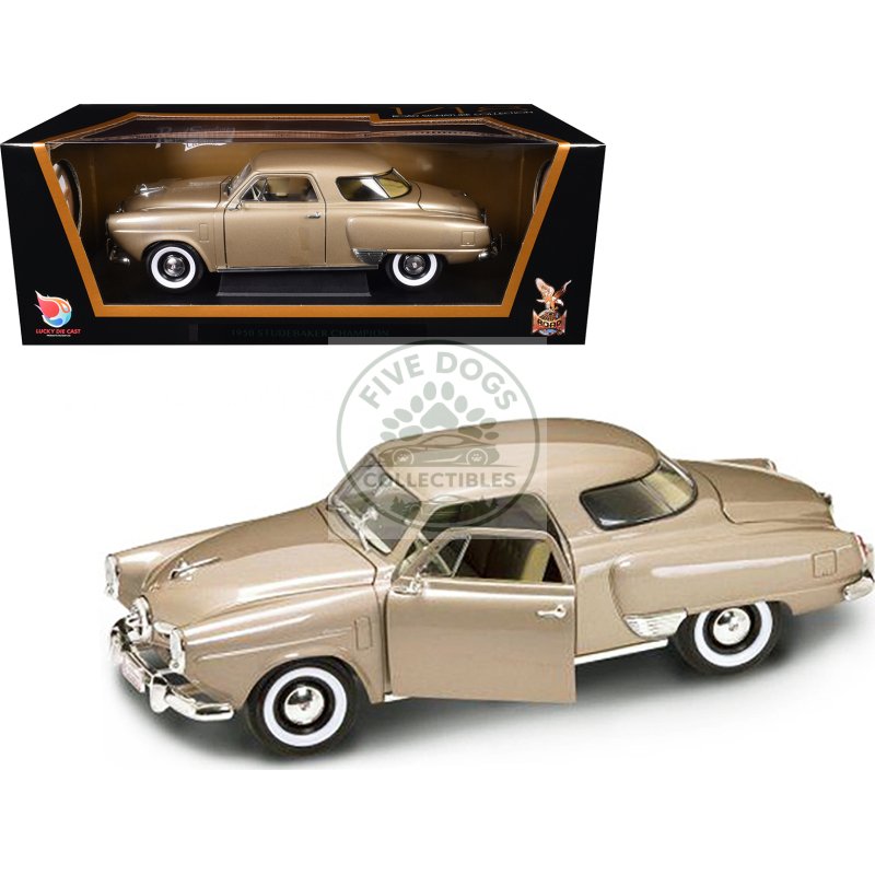 1950 studebaker champion golden tan 1/18 diecast model car by road signature