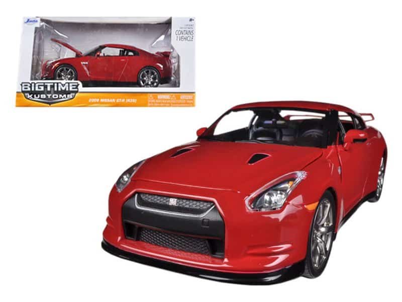 2009 nissan gt r r35 red 1/24 diecast car model by jada 2009 nissan gt r r35 red 1/24 diecast car model by jada