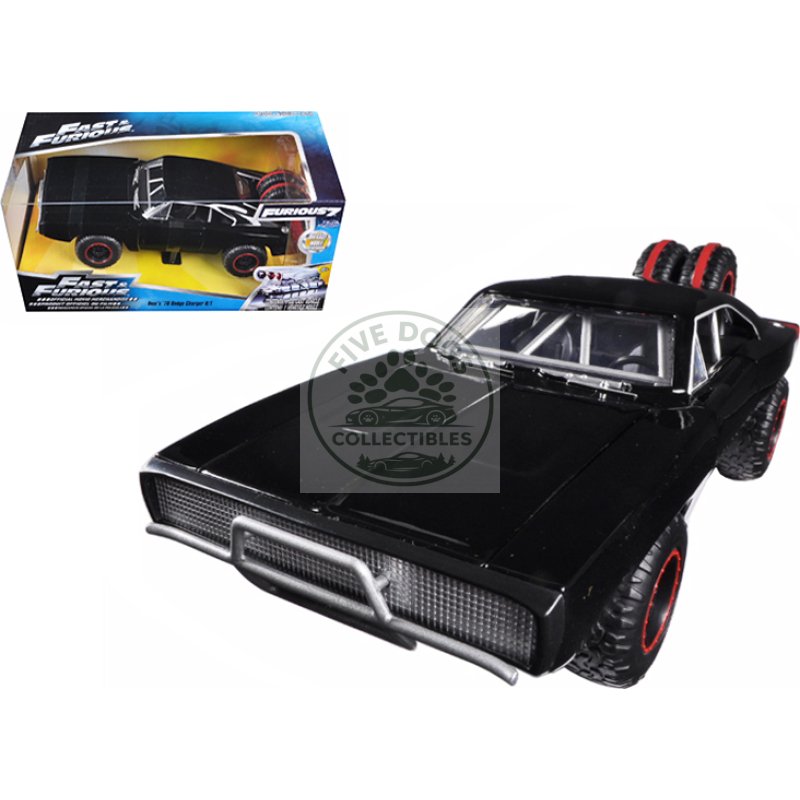dom's 1970 dodge charger r/t off road version "fast & furious 7" movie 1/24 diecast model car by jada