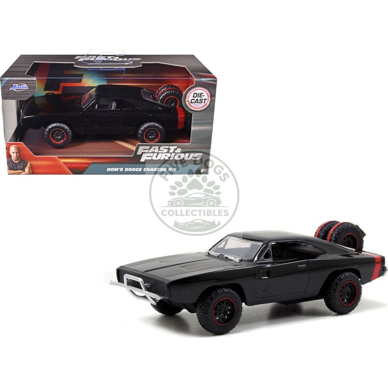 dom's 1970 dodge charger r/t off road version "fast & furious 7" movie 1/32 diecast car model by jada