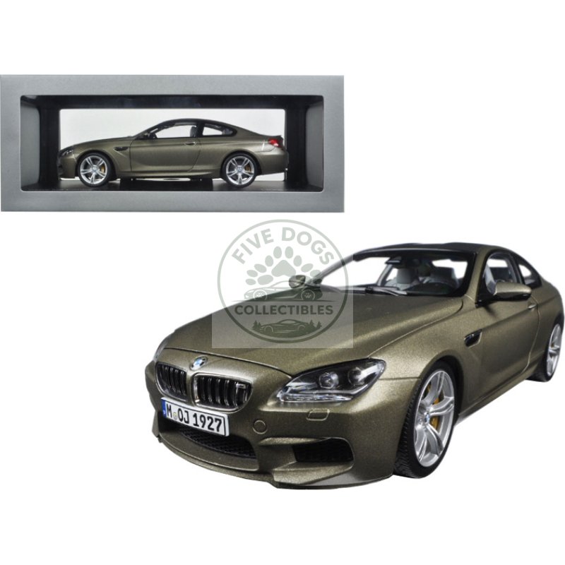bmw m6 f13m coupe frozen bronze 1/18 diecast model car by paragon