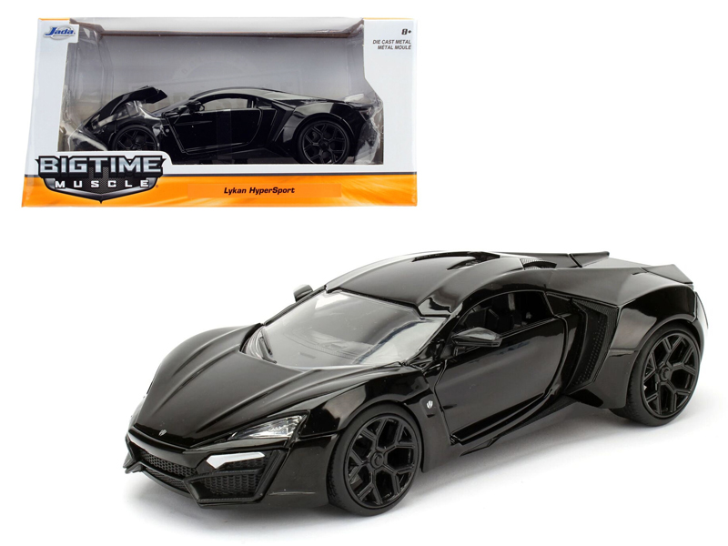 lykan hypersport glossy black 1/24 diecast model cars by jada lykan hypersport glossy black 1/24 diecast model cars by jada