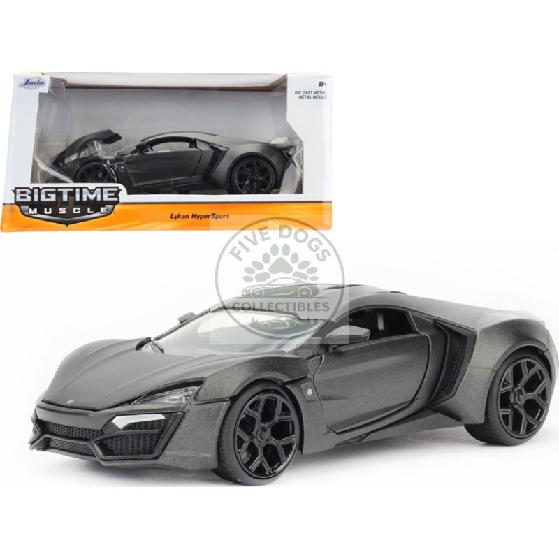 lykan hypersport primer gray 1/24 diecast model car by jada
