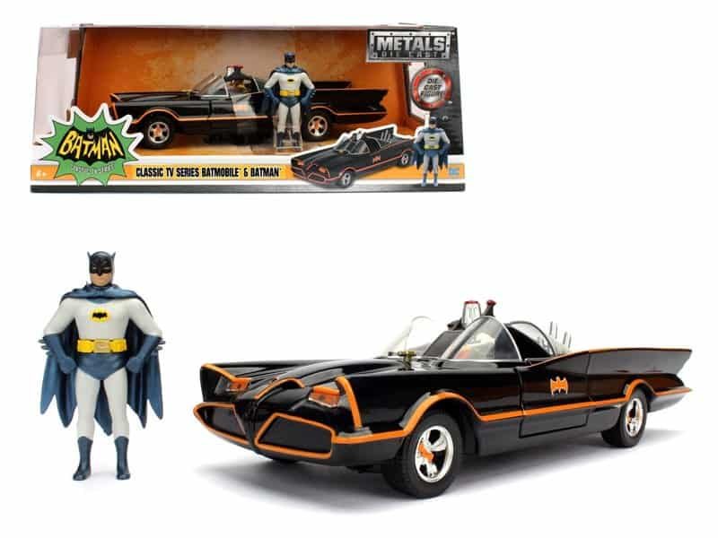 1966 classic tv series batmobile with diecast batman and plastic robin in the car 1/24 diecast model car by jada 1966 classic tv series batmobile with diecast batman and plastic robin in the car 1/24 diecast model car by jada