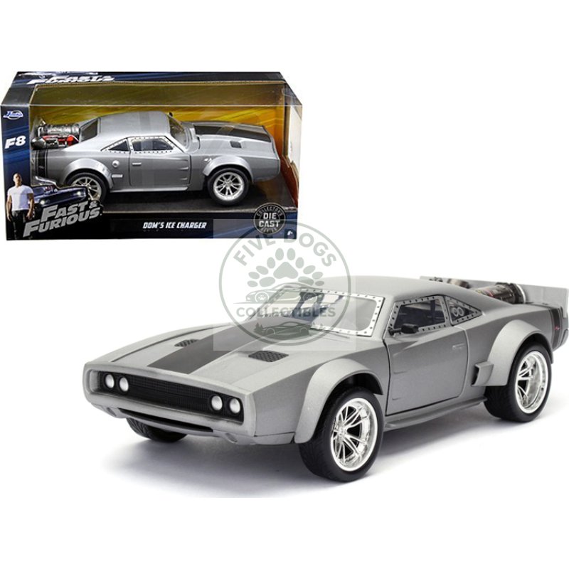 dom's ice charger "fast & furious" f8 movie 1/24 diecast model car by jada