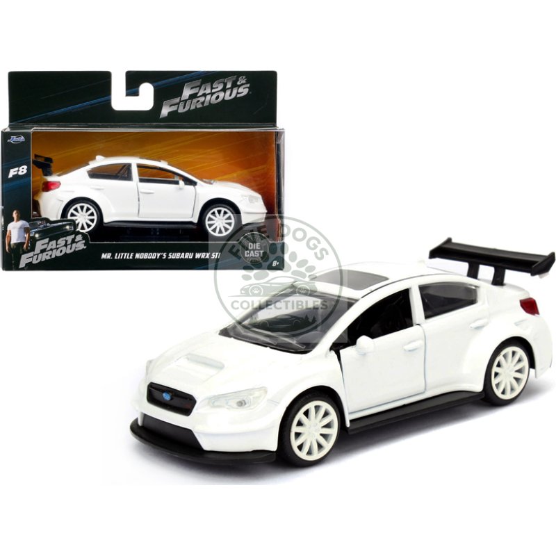 mr. little nobody's subaru wrx sti fast & furious f8 "the fate of the furious" movie 1/32 diecast model car by jada