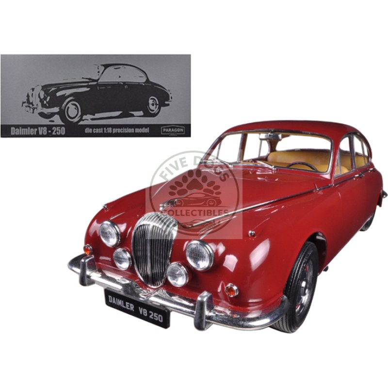 1967 daimler v8 250 regency maroon limited to 3000pc 1/18 diecast model car by paragon