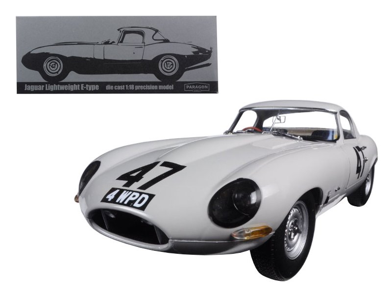 1963 jaguar lightweight e type #47 "coombs 4 wpd" 1/18 diecast model car by paragon 1963 jaguar lightweight e type #47 "coombs 4 wpd" 1/18 diecast model car by paragon
