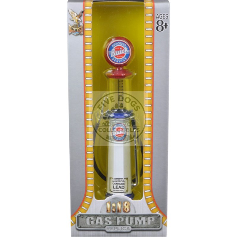 buick gasoline vintage gas pump cylinder 1/18 diecast replica by road signature