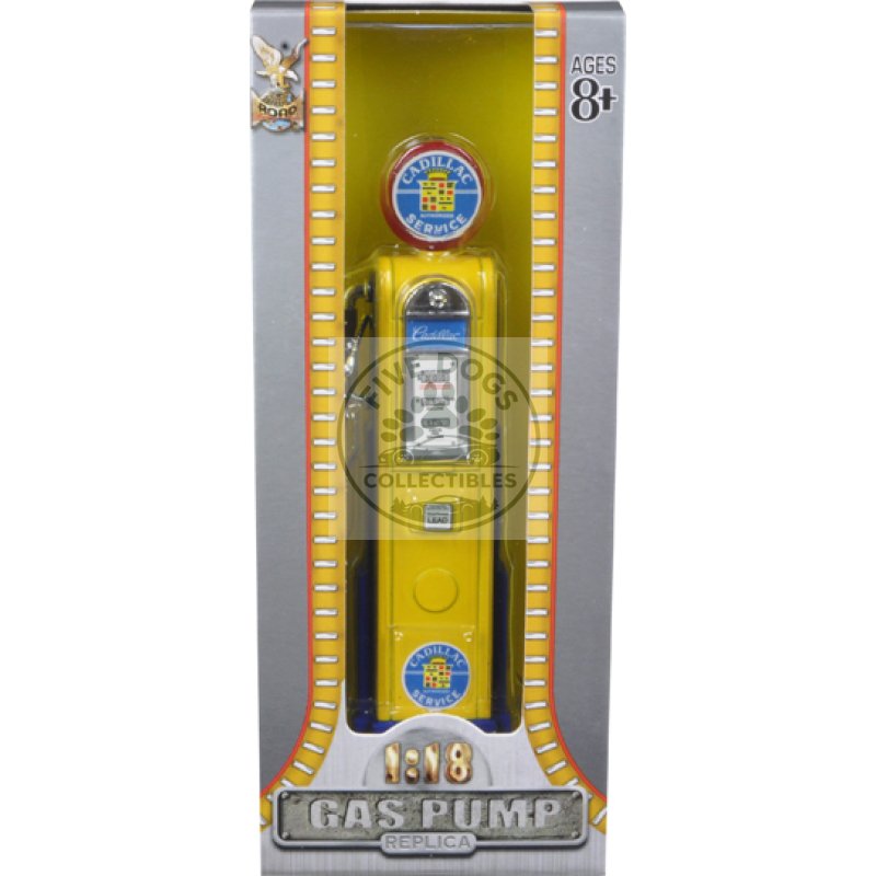 cadillac gasoline vintage gas pump digital 1/18 diecast replica by road signature