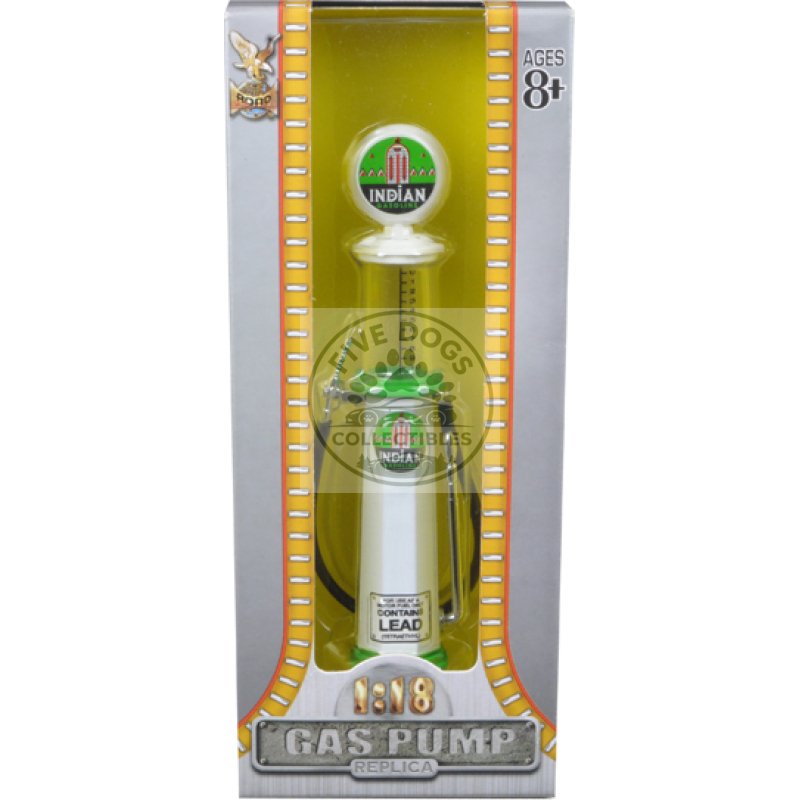 indian gasoline vintage gas pump cylinder 1/18 diecast replica by road signature