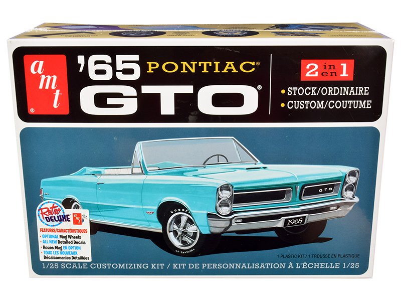 skill 2 model kit 1965 pontiac gto 2 in 1 kit 1/25 scale model by amt skill 2 model kit 1965 pontiac gto 2 in 1 kit 1/25 scale model by amt