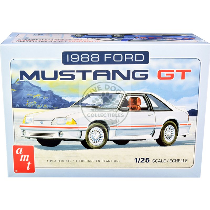 skill 2 model kit 1988 ford mustang gt 1/25 scale model by amt