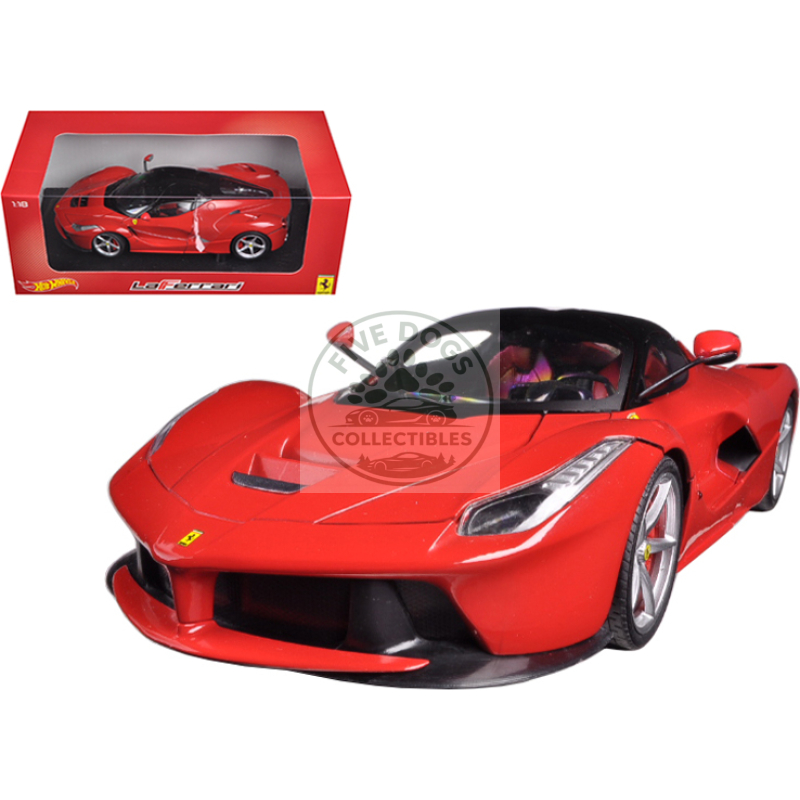 ferrari laferrari f70 hybrid red 1/18 diecast car model by hot wheels