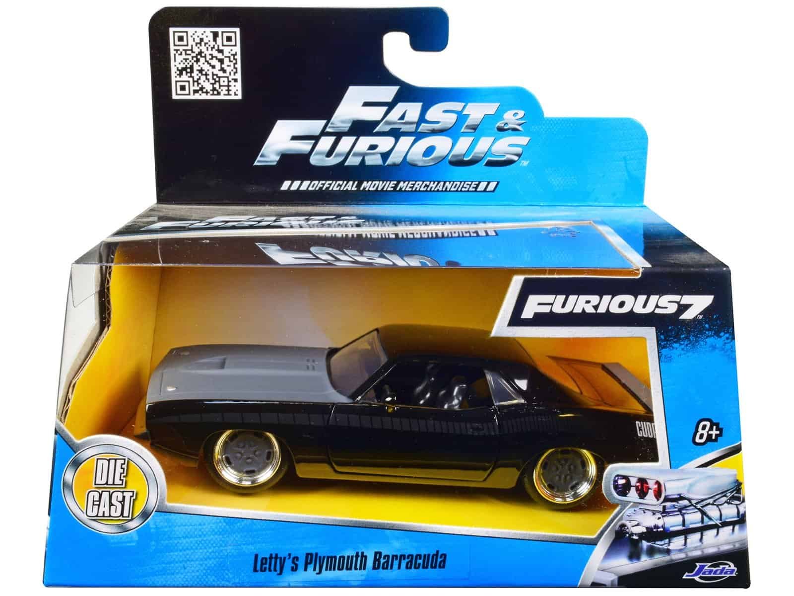 letty's plymouth barracuda "fast & furious 7" movie 1/32 diecast model car by jada letty's plymouth barracuda "fast & furious 7" movie 1/32 diecast model car by jada