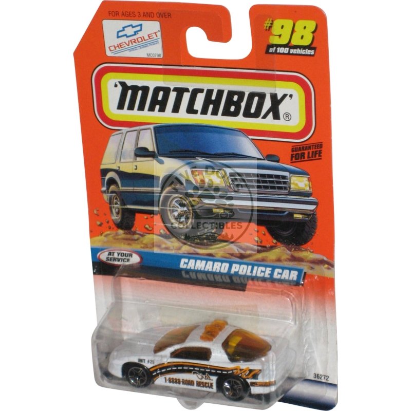 matchbox camaro police car at your service series