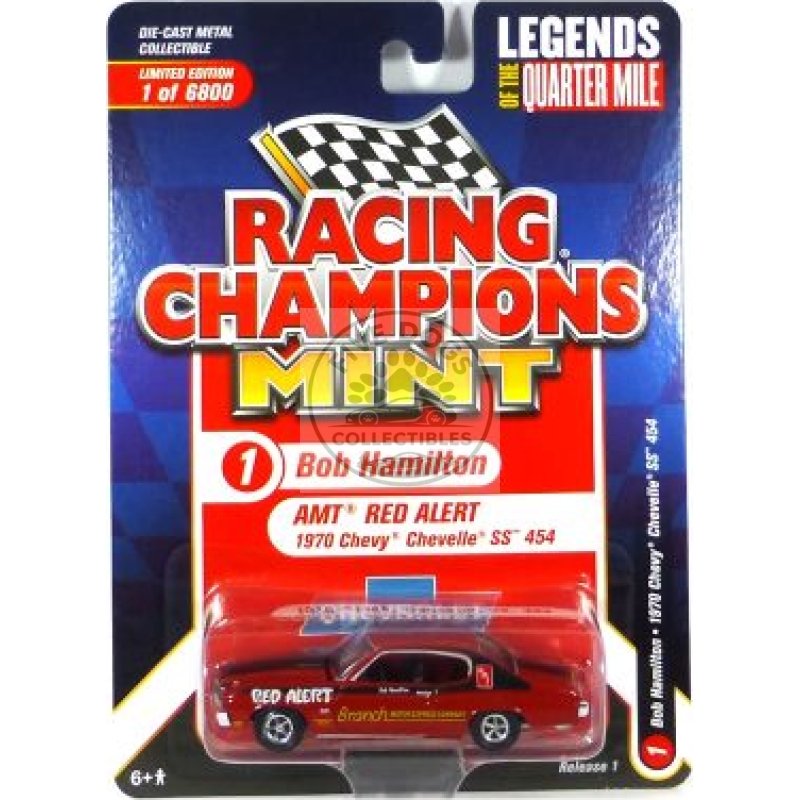 racing champions mint legends of the quarter mile bob hamilton amt red alert 1970 chevy chevelle ss 454