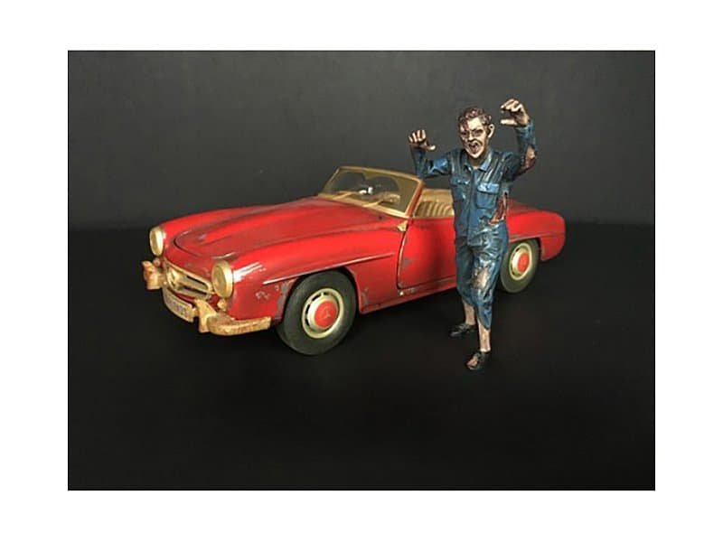 Vintage red convertible toy car with a smiling woman figurine, celebrating joy and nostalgia. Vintage red convertible toy car with smiling woman figurine, celebrating joy and nostalgia.