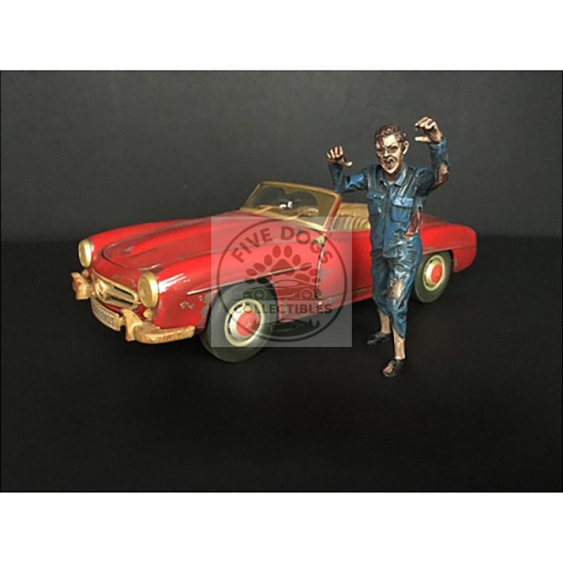 zombie mechanic figurine ii for 1/24 scale models by american diorama
