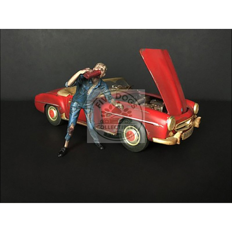 zombie mechanic figurine iii for 1/18 scale models by american diorama