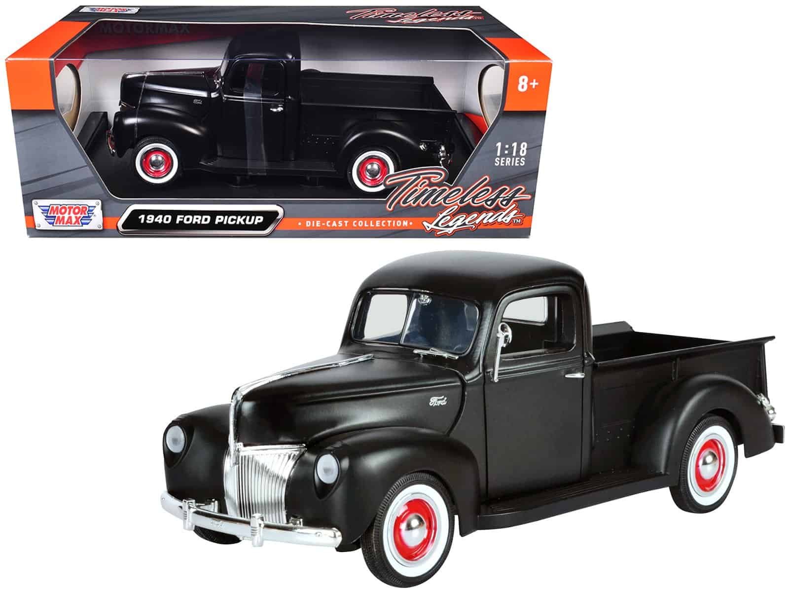 1940 ford pickup matt black 1/18 diecast model car by motormax 1940 ford pickup matt black 1/18 diecast model car by motormax