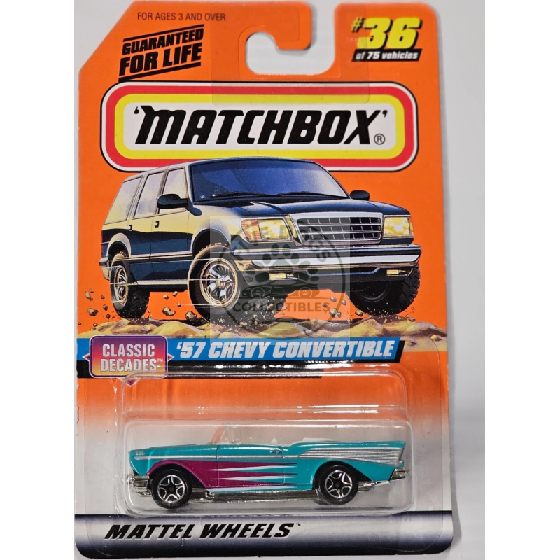 matchbox '57 chevy convertible classic decades series