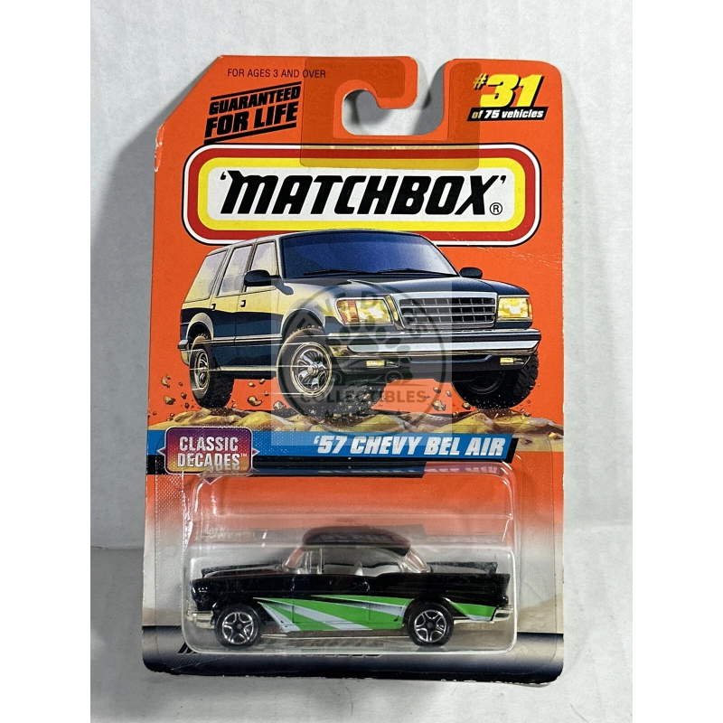 matchbox '57 chevy bel air classic decades series