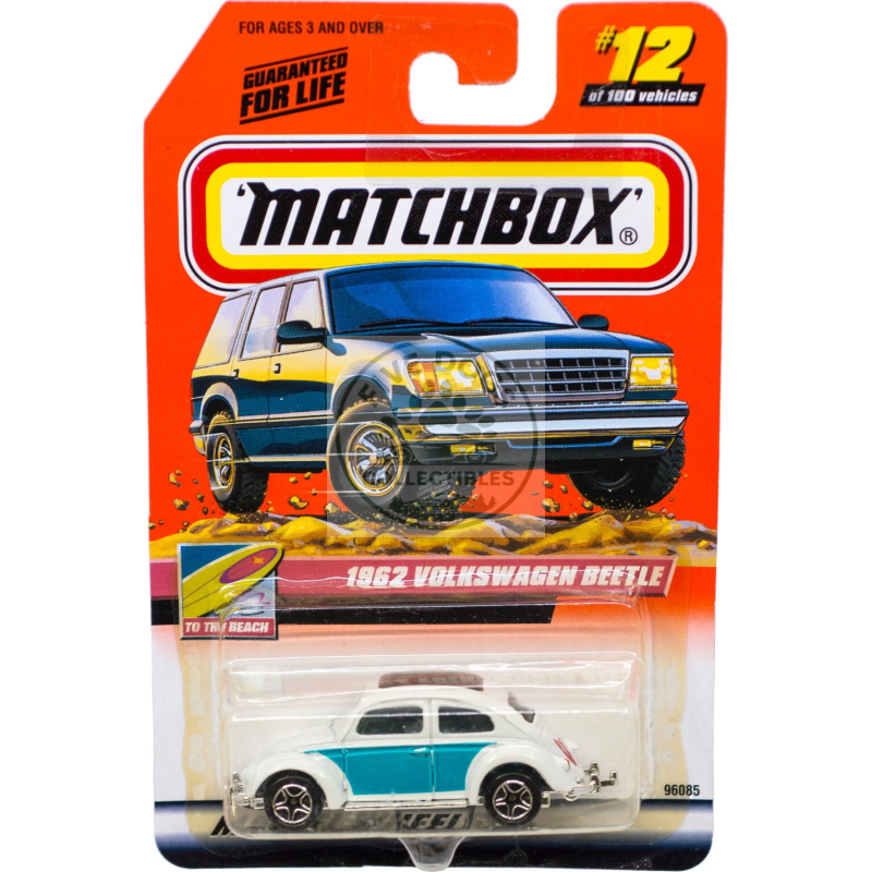 matchbox 1962 volkswagen beetle to the beach series