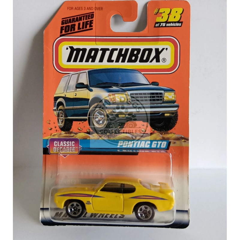 matchbox 33838 0910 pontiac gto classic decades series