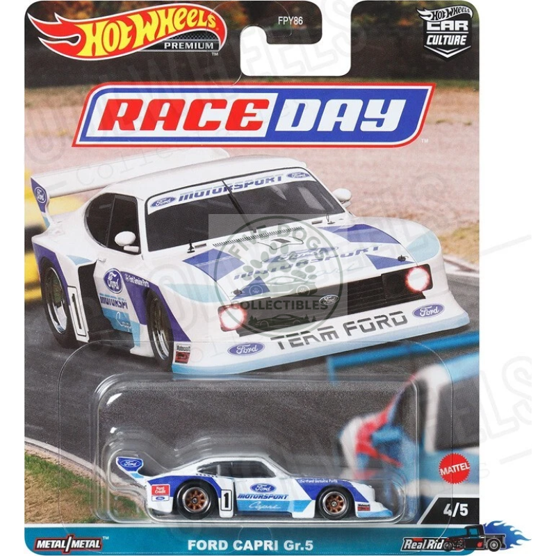 hot wheels premium car culture ford capri gr.5 race day series