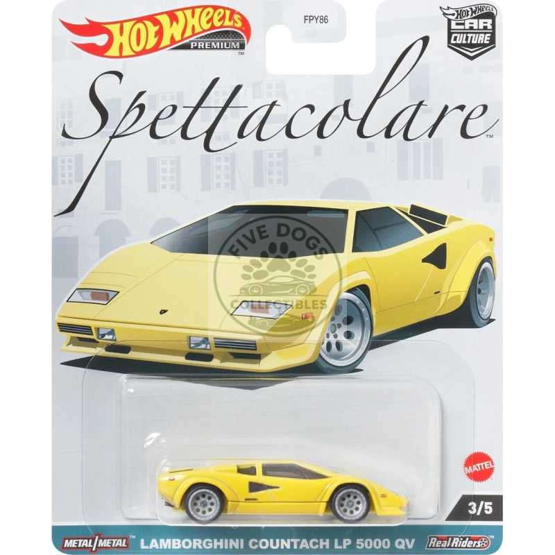 hot wheels premium car culture lamborghini countach lp 5000 qx spettacolare series