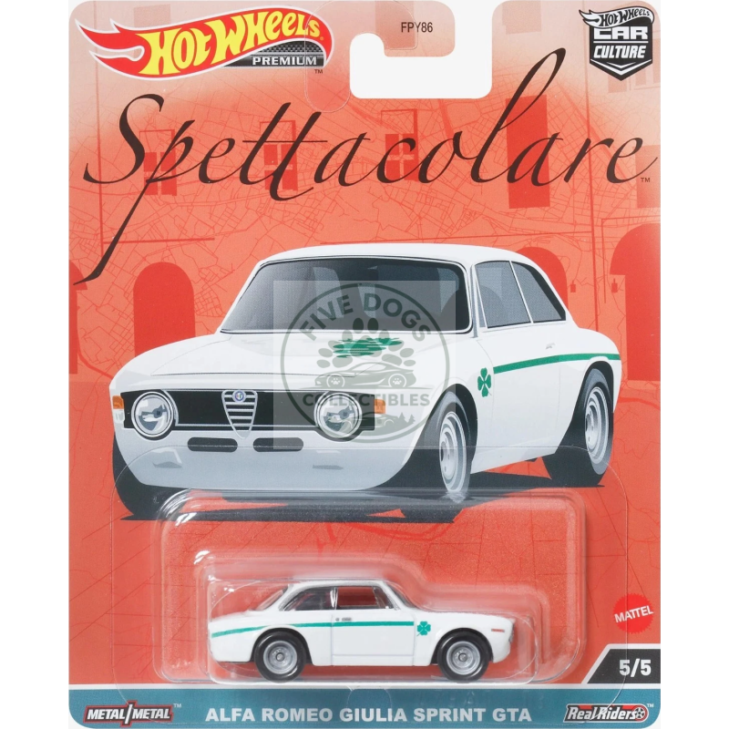 hot wheels premium car culture alfa romeo giulia sprint gta spettacolare series
