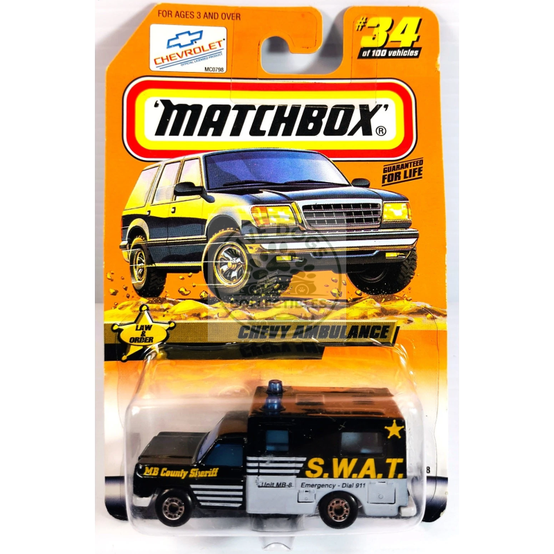matchbox chevy ambulance law & order series