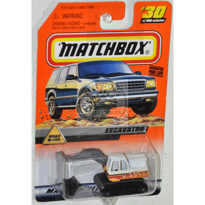 matchbox excavator road work series