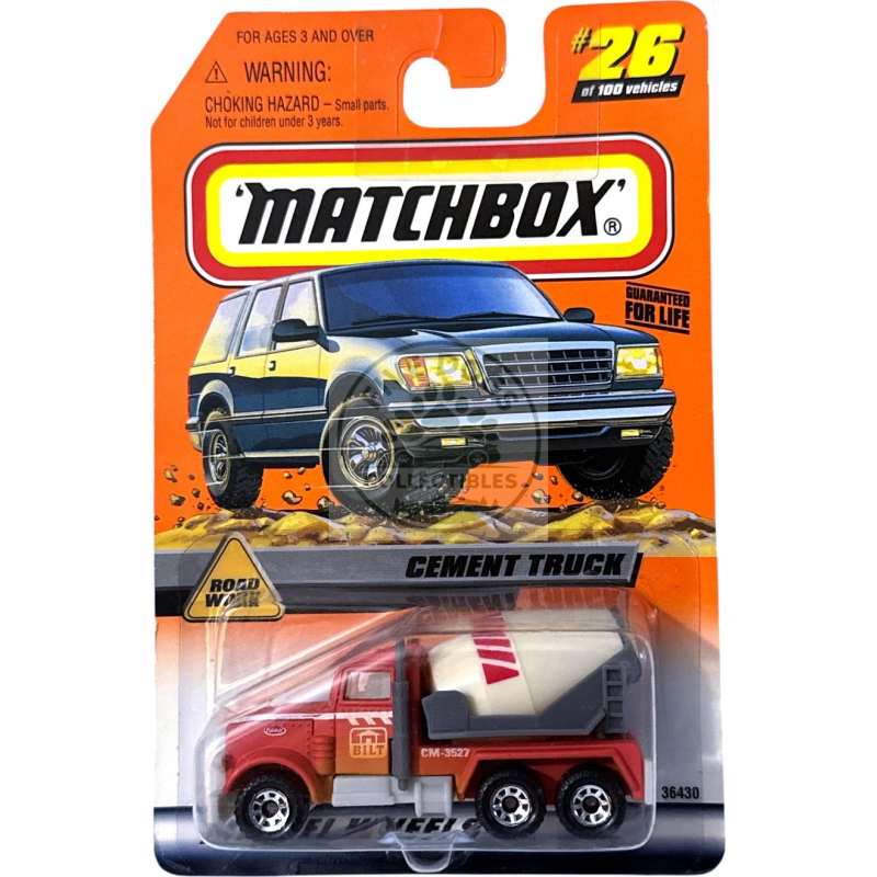 matchbox cement truck road work series