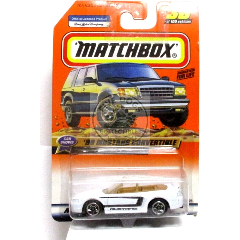 matchbox '99 ford mustang convertible car shows series