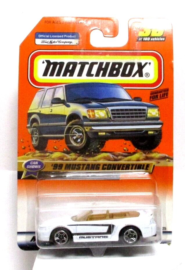 matchbox '99 ford mustang convertible car shows series matchbox '99 ford mustang convertible car shows series