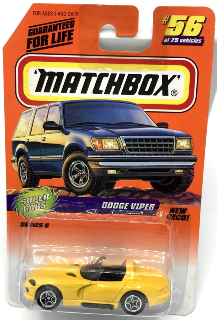 matchbox dodge viper super cars series 33856 1910 g2 matchbox dodge viper super cars series 33856 1910 g2