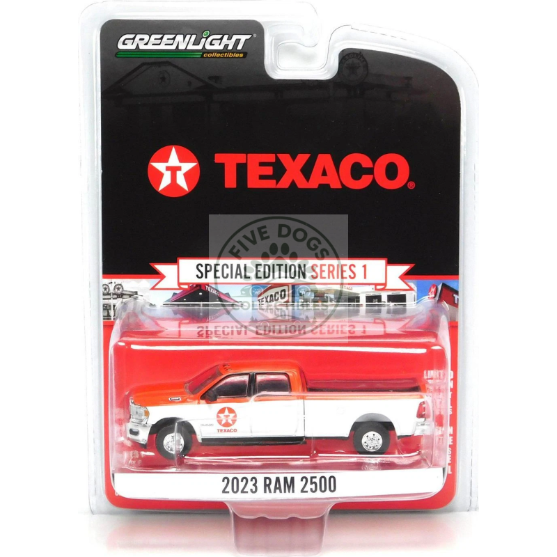 41165f greenlight 2023 ram 2500 pickup truck texaco special edition 1:64 scale diecast model