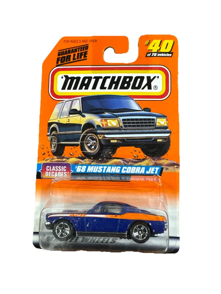 matchbox '68 mustang cobra jet classic decades series matchbox '68 mustang cobra jet classic decades series