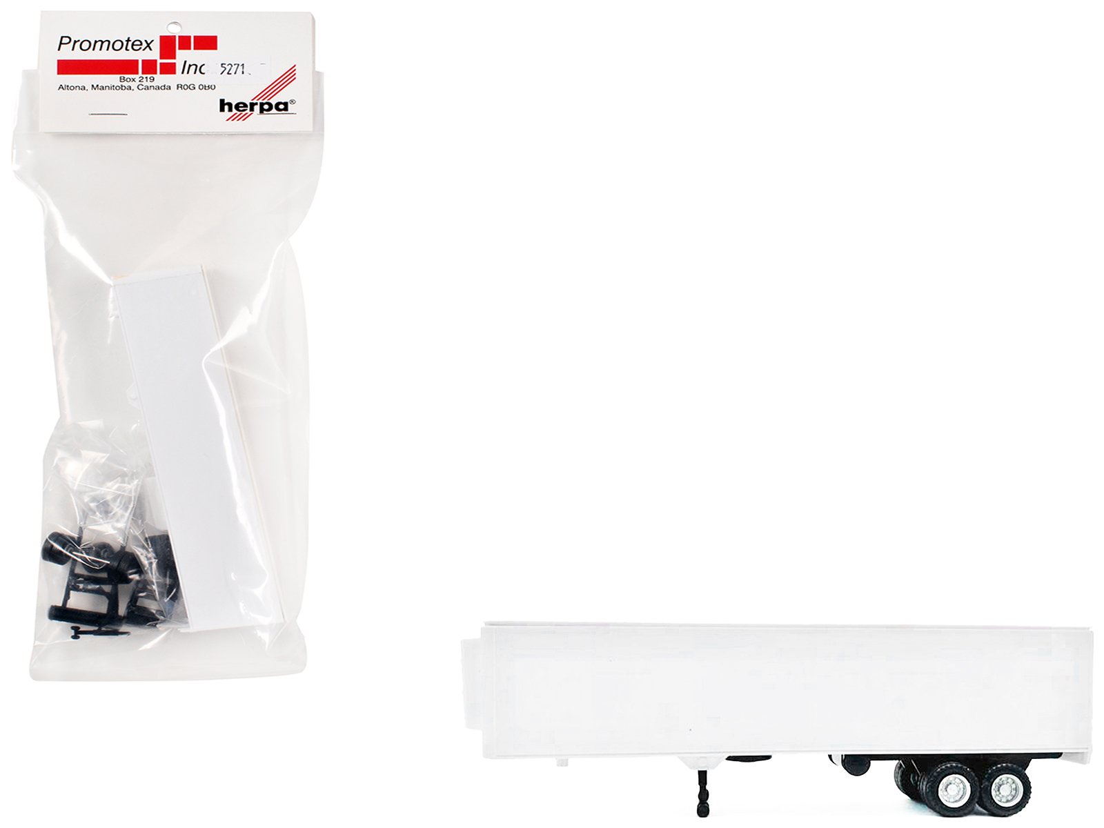 40ft refrigerated (reefer) trailer white 1/87 (ho) plastic model by promotex 40ft refrigerated (reefer) trailer white 1/87 (ho) plastic model by promotex