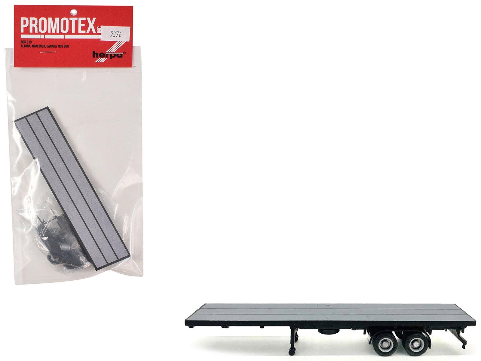 40ft flatbed trailer gray top 1/87 (ho) plastic model by promotex 40ft flatbed trailer gray top 1/87 (ho) plastic model by promotex