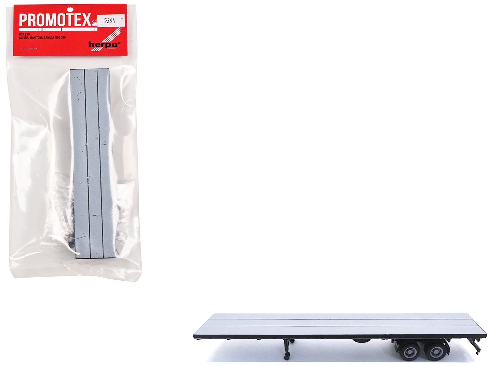 48ft flatbed trailer gray top 1/87 (ho) plastic model by promotex 48ft flatbed trailer gray top 1/87 (ho) plastic model by promotex