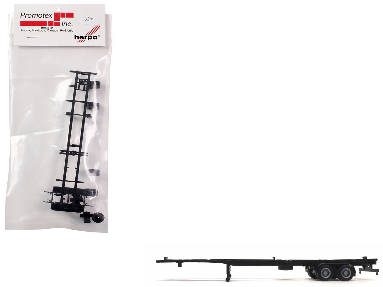container chassis for 2 axle 48ft trailer 1/87 (ho) plastic model by promotex container chassis for 2 axle 48ft trailer 1/87 (ho) plastic model by promotex