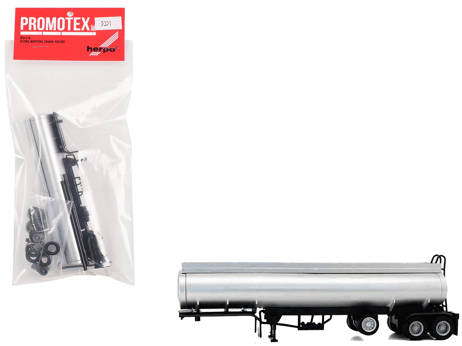 tag axle elliptical tanker trailer silver 1/87 (ho) plastic model by promotex tag axle elliptical tanker trailer silver 1/87 (ho) plastic model by promotex