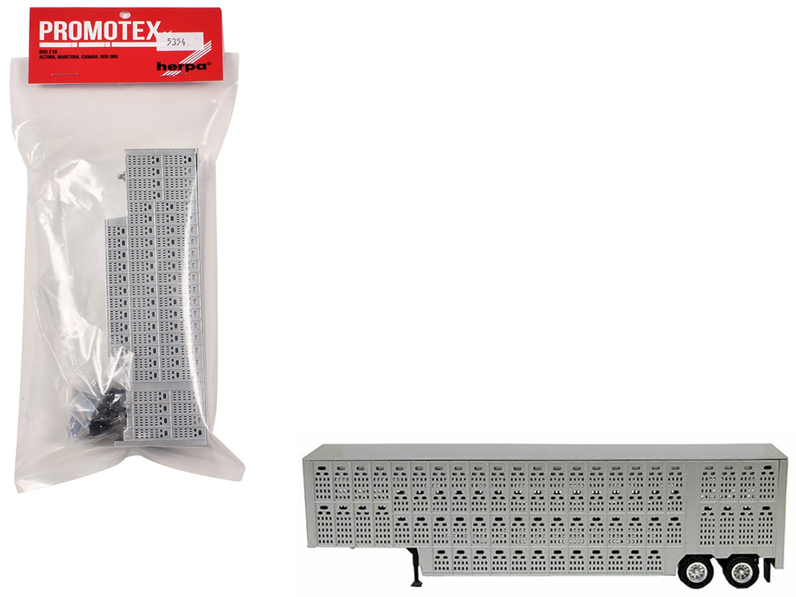 livestock trailer silver 1/87 (ho) plastic model by promotex livestock trailer silver 1/87 (ho) plastic model by promotex