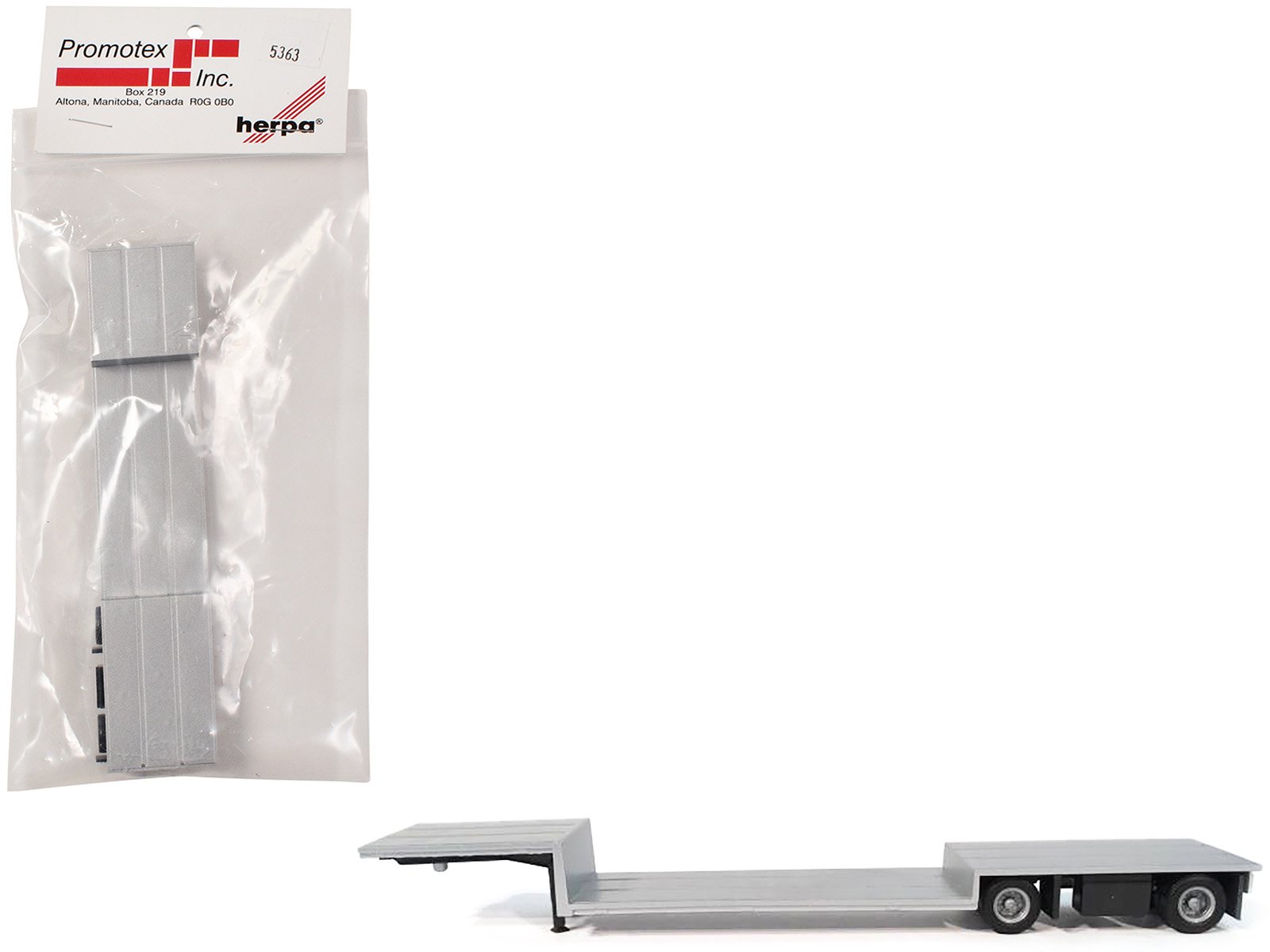 spread axle double drop flatbed trailer silver top 1/87 (ho) plastic model by promotex spread axle double drop flatbed trailer silver top 1/87 (ho) plastic model by promotex